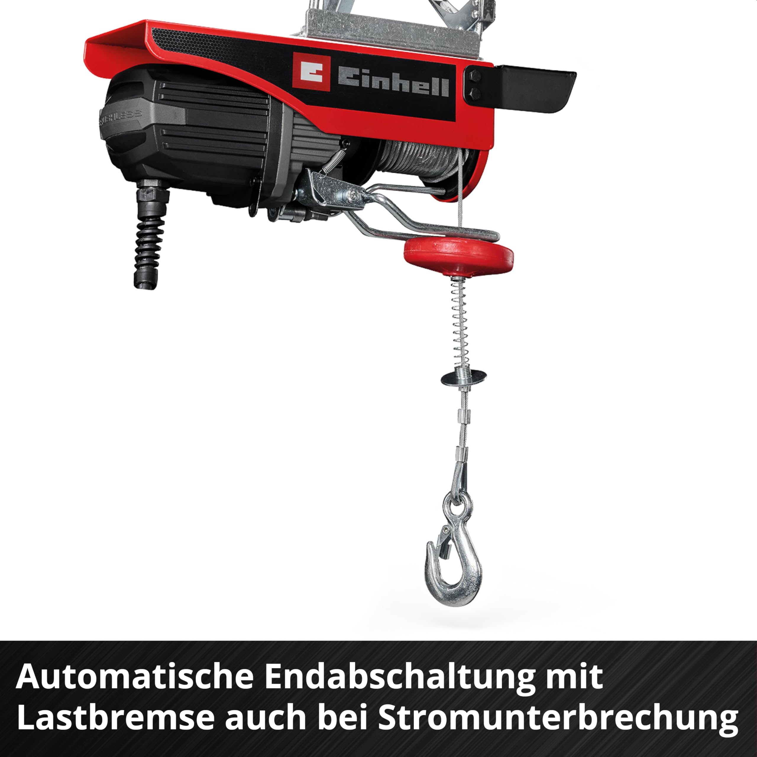 Einhell Akku-Seilhebezug TE-EH 18/250 Li BL Power X-Change 18 V Brushless Tragkraft 125 kg 250 kg Hubhöhe 12 m Stahlseil
