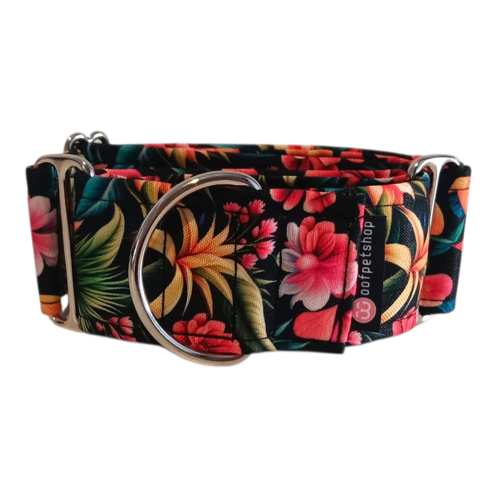 Collar Martingale,Collar para Perro Pequeño, Medianos, Grandes,Collar Perro Ideal Galgo y Podenco (5cm - Talle M (40~50cm), Fantasy)
