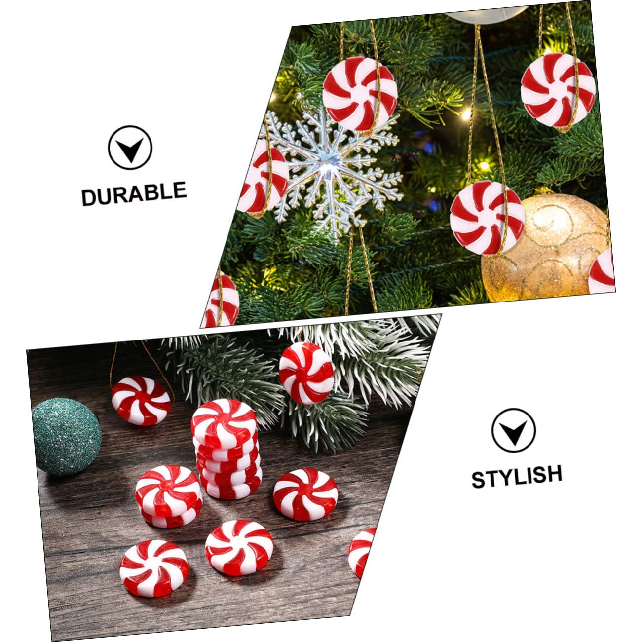STOBAZA 350stücke Weihnachts-zuckerform- Für Weihnachtsbaum-Dekoration Farbenfrohe Weihnachtsornamente Für Festliche Stimmung Und -projekte