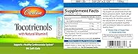Vista 3 de Carlson Tocotrienoles con Vitamina E 90 Sgels