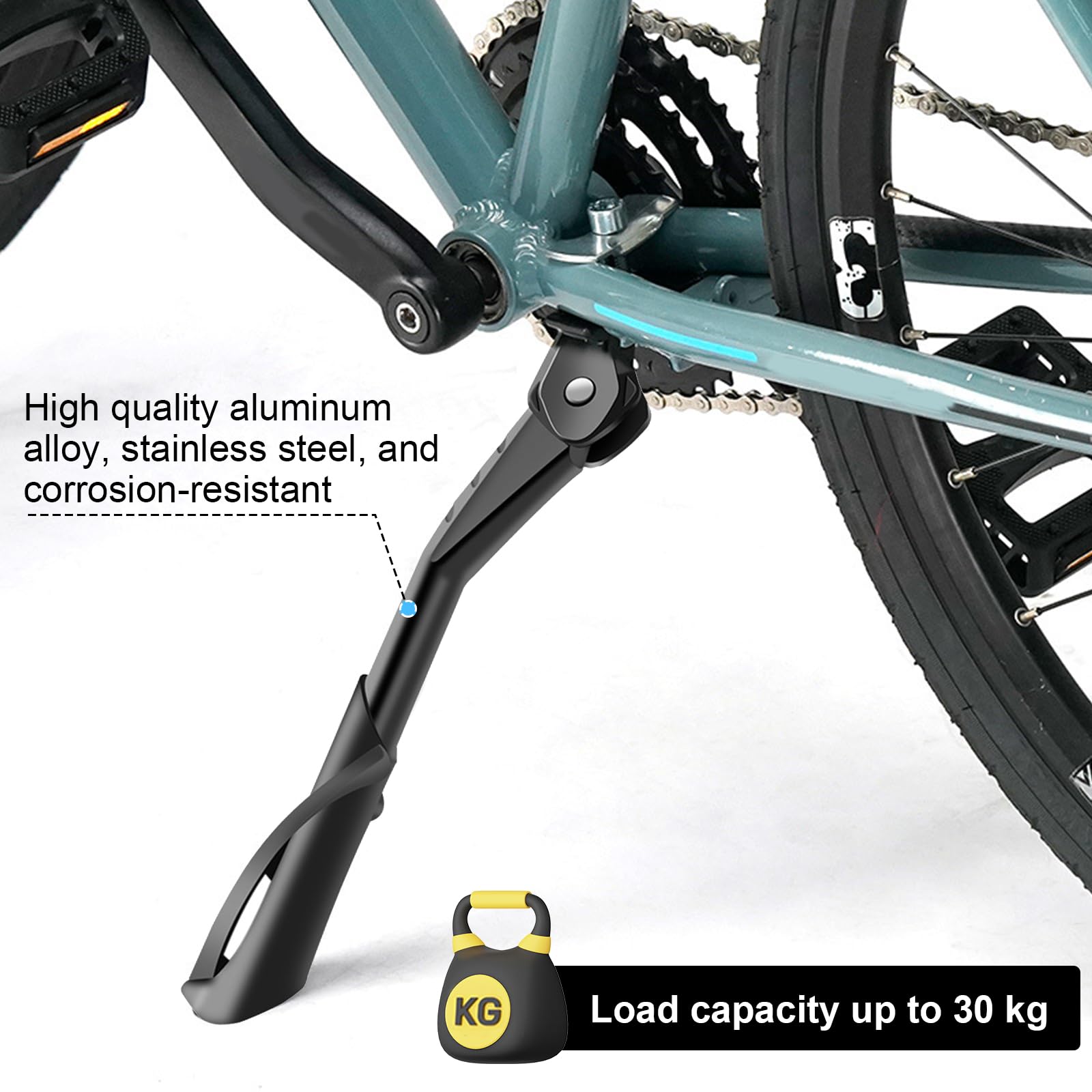 WANDERLOU Professionele fietsstandaard, 24-29 inch, extra stabiel, 45 kg | fietsstandaard mountainbike/e-bike/stadsfiets | fietsstandaard met antislip en robuuste constructie | fietsstandaard