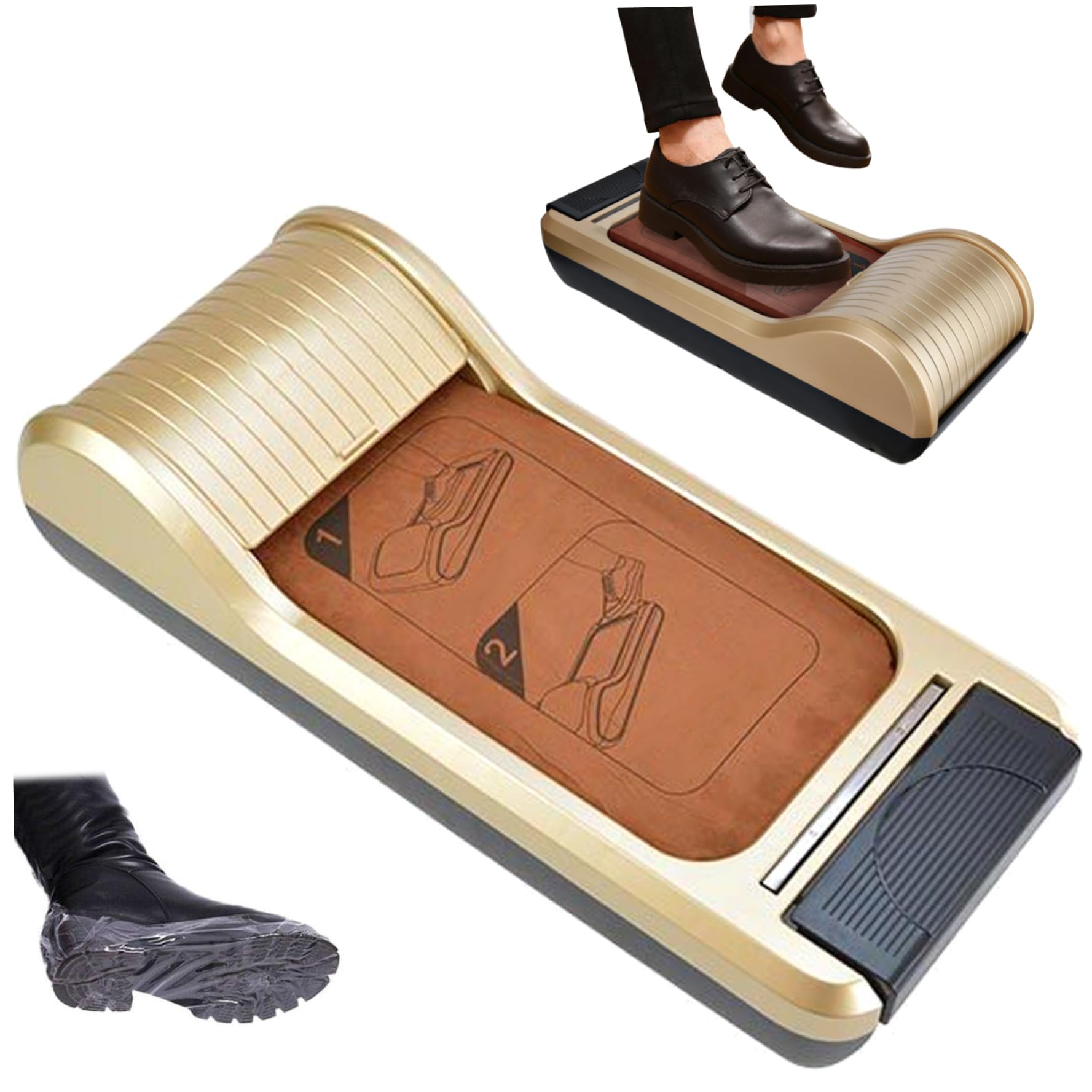 Macchina Copriscarpe, Macchina Automatica per Pellicola per Scarpe, Dispenser Portatile per Copriscarpe Monouso Antiscivolo, Facili da Usare per la Casa, Negozio, Ufficio, Laboratorio
