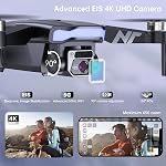 4K GPS Drone with Camera for Adults, 90 Min 3 Battery Long Flight Time | Auto Return, Follow Me, Long Control Range, Brushless Motor, 5G FPV RC Quadcopter for Beginners