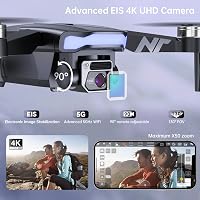 NAFYRE N11 PRO GPS Drón 4K UHD Kamerával, 90 Perc Repülési Idő, Automatikus Követés, Kefe Nélküli Motor, 5G FPV Quadkopter Kezdőknek és Hala 4
