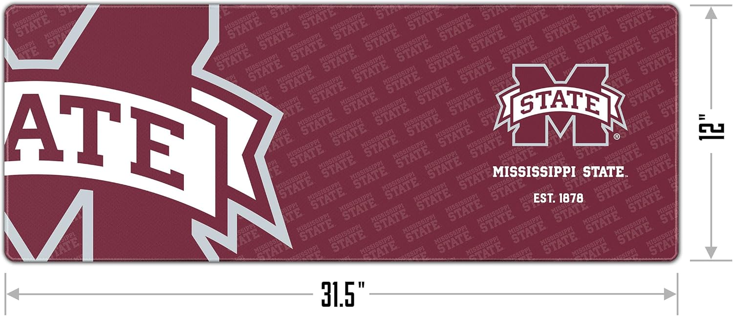 YouTheFan NCAA Mississippi State Bulldogs Logo Series Desk Pad SMU - Image 2