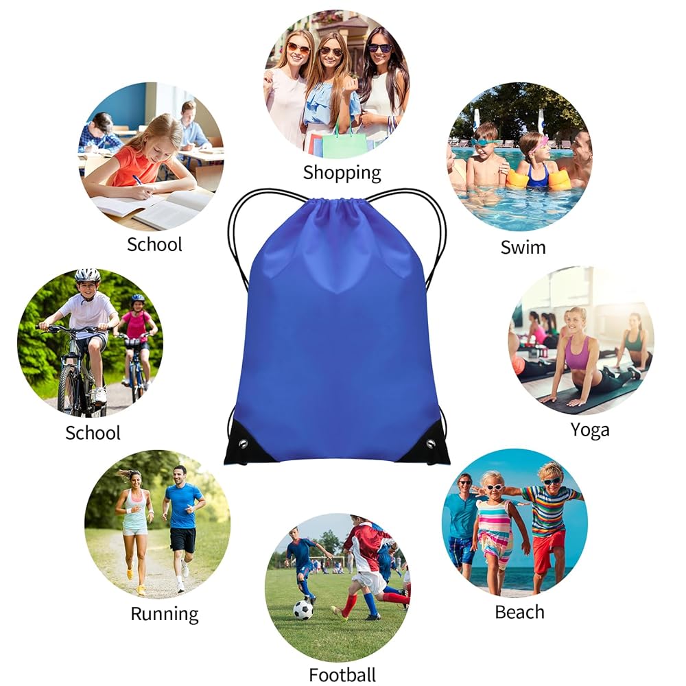 Kinder Schwimmtasche Mit Hai Design - Wasserdichter Sportbeutel Mit Kordelzug