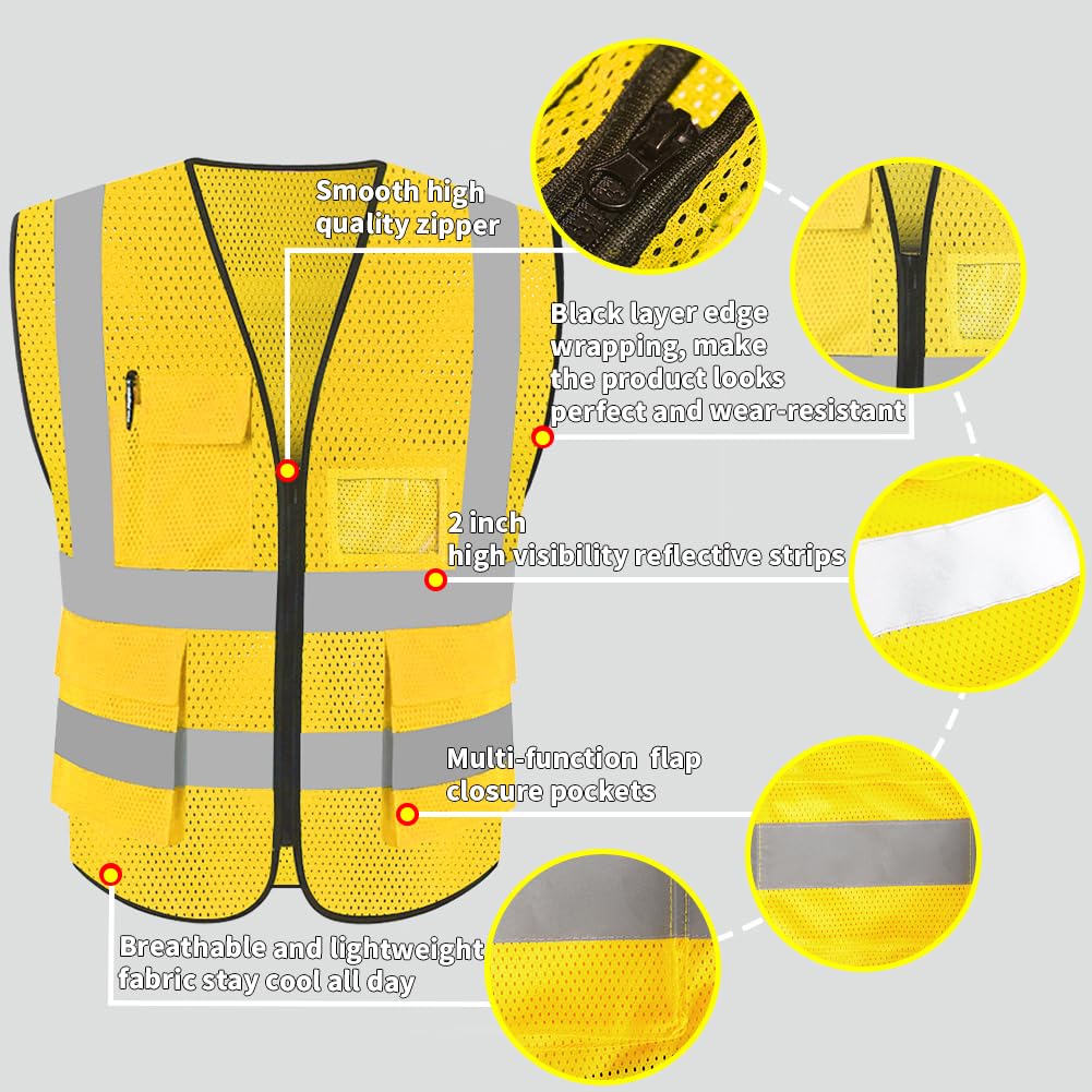 Snapklik.com : HYCOPROT High Visibility Mesh Safety Reflective Vest