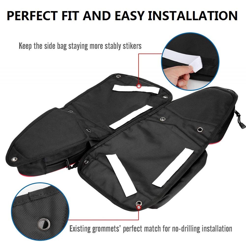 Borse Porta Laterali Per Polaris RZR XP1000, Turbo E 900 – Kit Da 2 Con Portabicchieri E Tasche