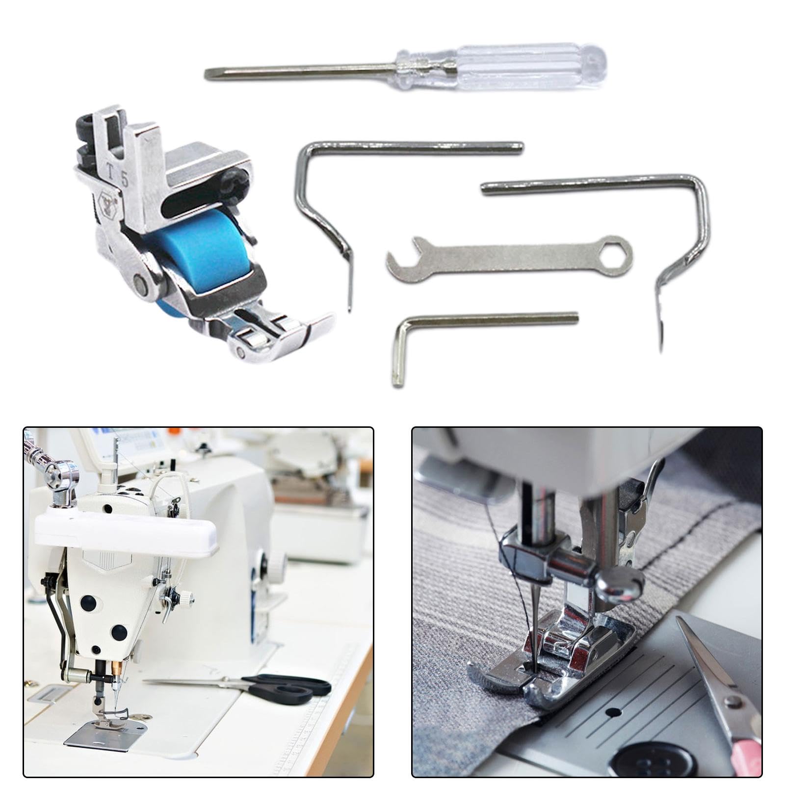 Piedino A Rullo Largo 2 Mm Per Macchine Da Cucire – Ideale Per Pelle, Denim E Tessuti Spessi