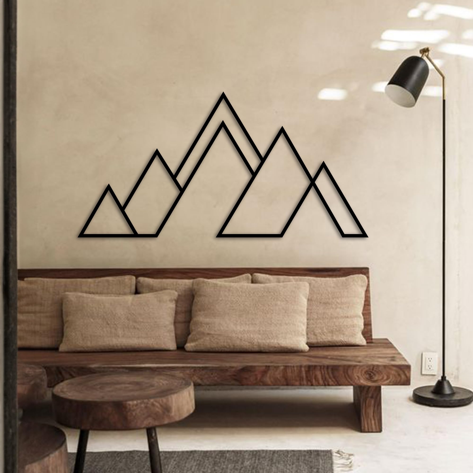 NORTH KAISER Décoration Murale Montagne | Art Murale Minimaliste