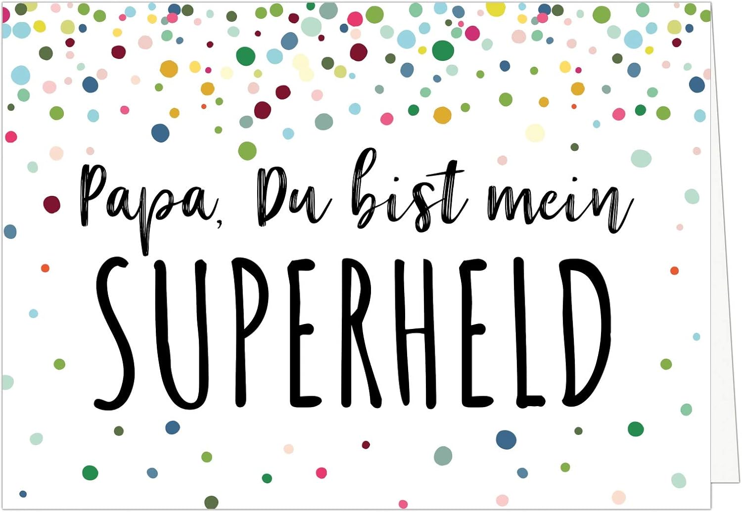 Große XXL Karte für Papa inkl. Umschlag/DU bist MEIN Superheld/Design Klappkarte/für Vater, bzw