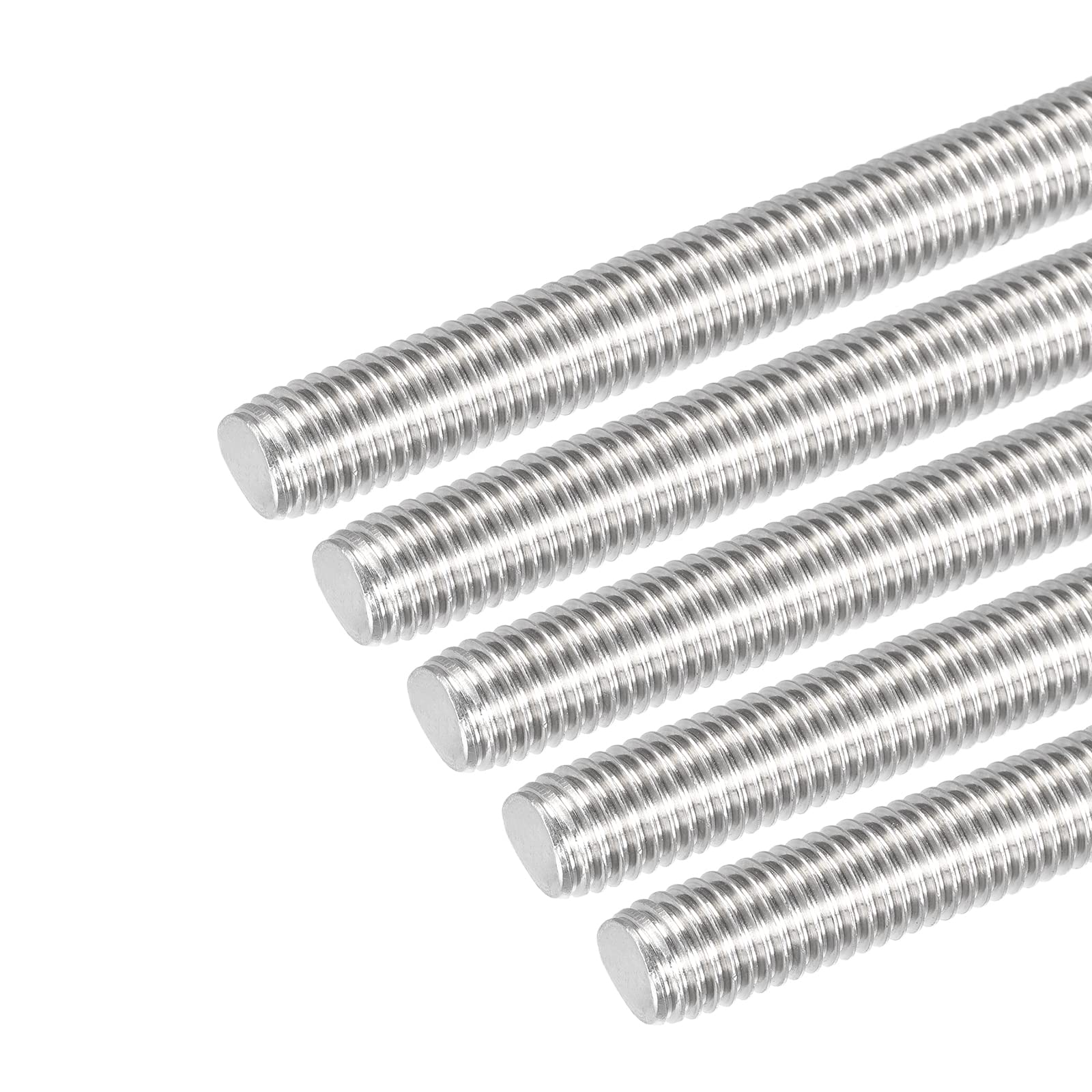 DMiotech 5 Paquet M14 x 100mm Entièrement Fileté Tige 304 Inox Acier Droite Main Filetages Tige Barre Goujons Colliers et Boulons en U
