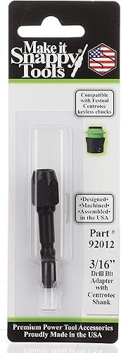 Miniatura 2 de Make it Snappy Tools - Adaptador de broca de 38 pulgadas, compatible con portabrocas Festool Centrotec #92024