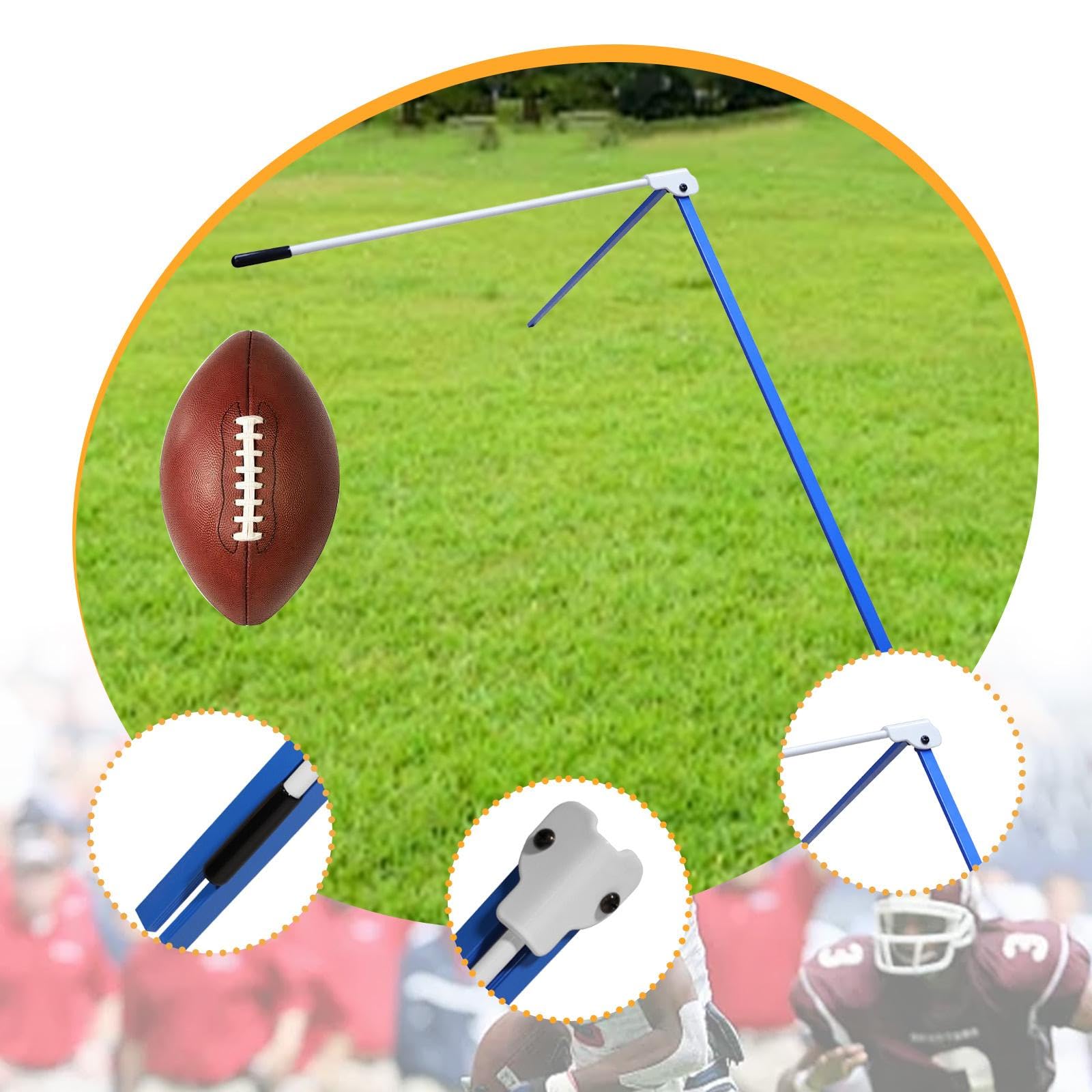 Football Kicking Tee Rugby Stand Stand Adjustable Soccer Launcher n'importe Quelle Taille Balle Field Office Football pour Enfants A