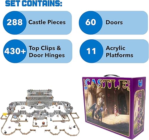 Miniatura 3 de DCD - Juego de castillo Regent - Mini Dungeon Castle Cavern DND Terrain para juegos de rol de mesa, Calabozos y Dragones, Pathfinder, Juegos de