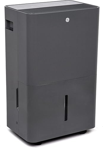 GE Energy Star - Deshumidificador portátil para sótano, dormitorio, baño, garaje o habitaciones grandes de hasta 4500 pies cuadrados, 50 pintas con