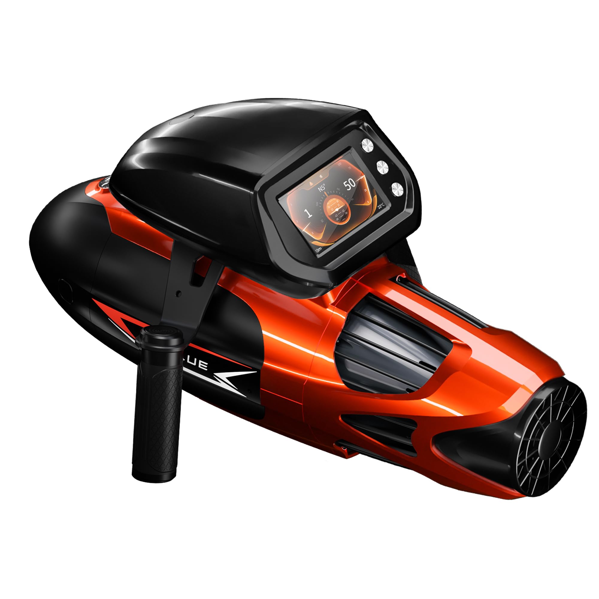 Vapor Pump-Jet Underwater Scooter 3 Gear Speed 60 Minutes 6.21mph 46lbf for Free Diving Scuba Diving Snorkeling Recreational Toys for Yachts and Boats