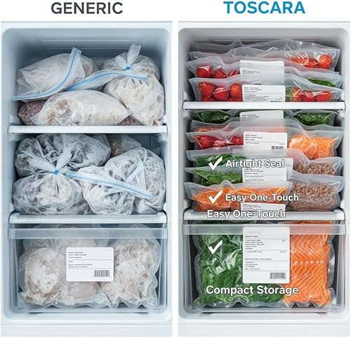 Miniatura 7 de Máquina selladora al vacío TOSCARA Máquina automática de sellado de alimentos con sello hermético fuerte, operación de un solo toque, diseño