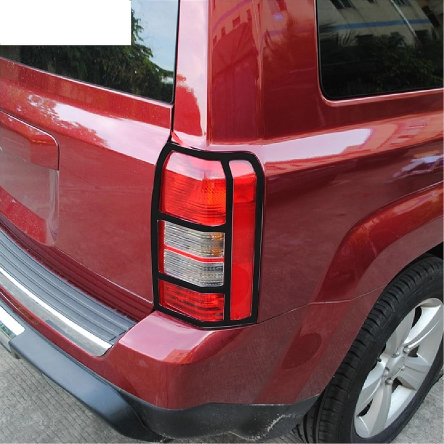 ABS Exterior Rear Tail Light Protective Decoration Cover Compatible For Jeep Patriot 2011-2016 Car Accessories