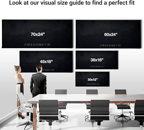 Miniatura 4 de Awesometik Pintura panorámica abstracta de Buda en lienzo en blanco y negro, listo para colgar, fabricado en Estados Unidos (60 x 24 pulgadas, marco