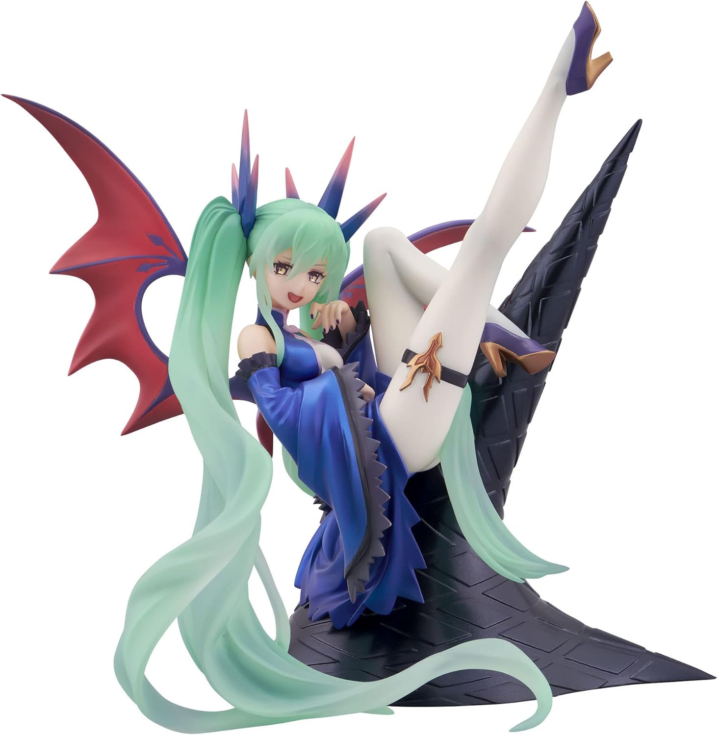TENITOL Hatsune Miku Dark Figure, Total Height Approx. 6.7 inches (170 mm), Non-Scale, ATBC-PVC, Painted, Complete Figure