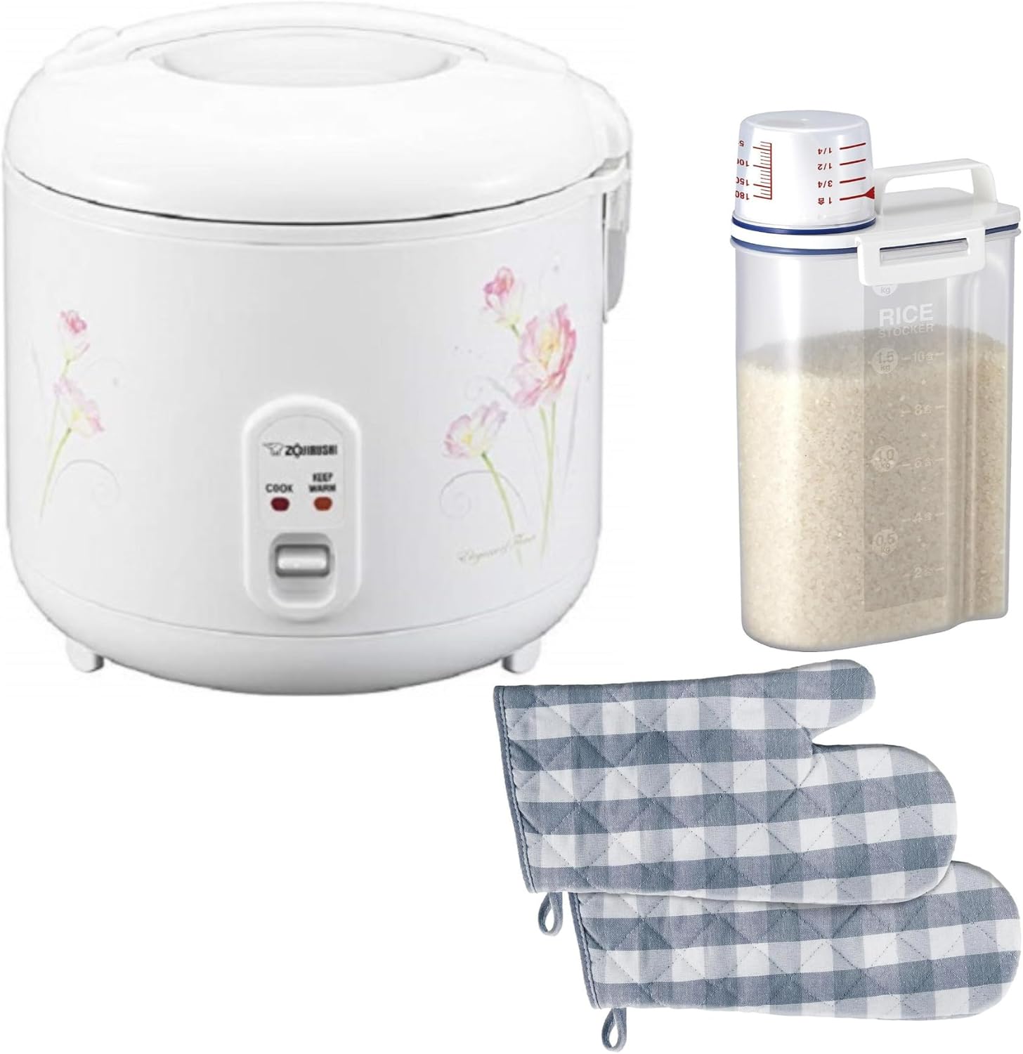 Zojirushi NSRPC18FJ Rice Cooker and Warmer Bundle with
