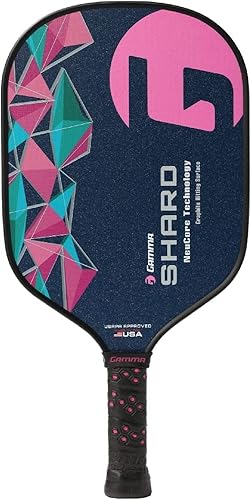 Miniatura 5 de GAMMA Sports Lindsey Newman Signature Havoc - Pala de pickleball con mango extendido, color negro