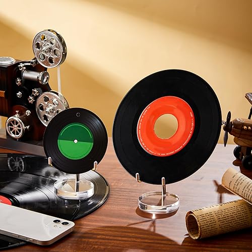 Miniatura 7 de 4 soportes de exhibición de caballete acrílico transparente para caballetes minerales de roca con brazos de metal ajustables para geodas, piedras