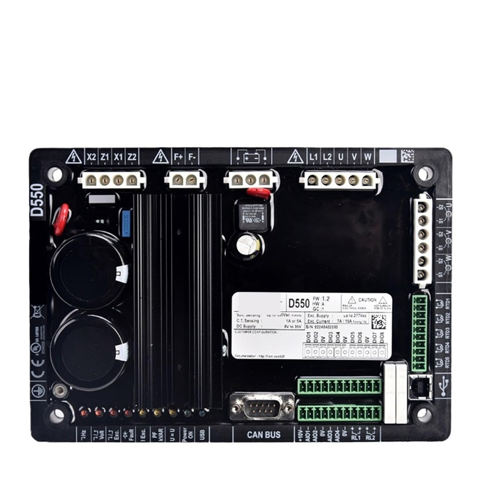 GQSHEIIRU 1pcs D550 AVR Automatic Voltage Regulator Generator Spare Parts Board