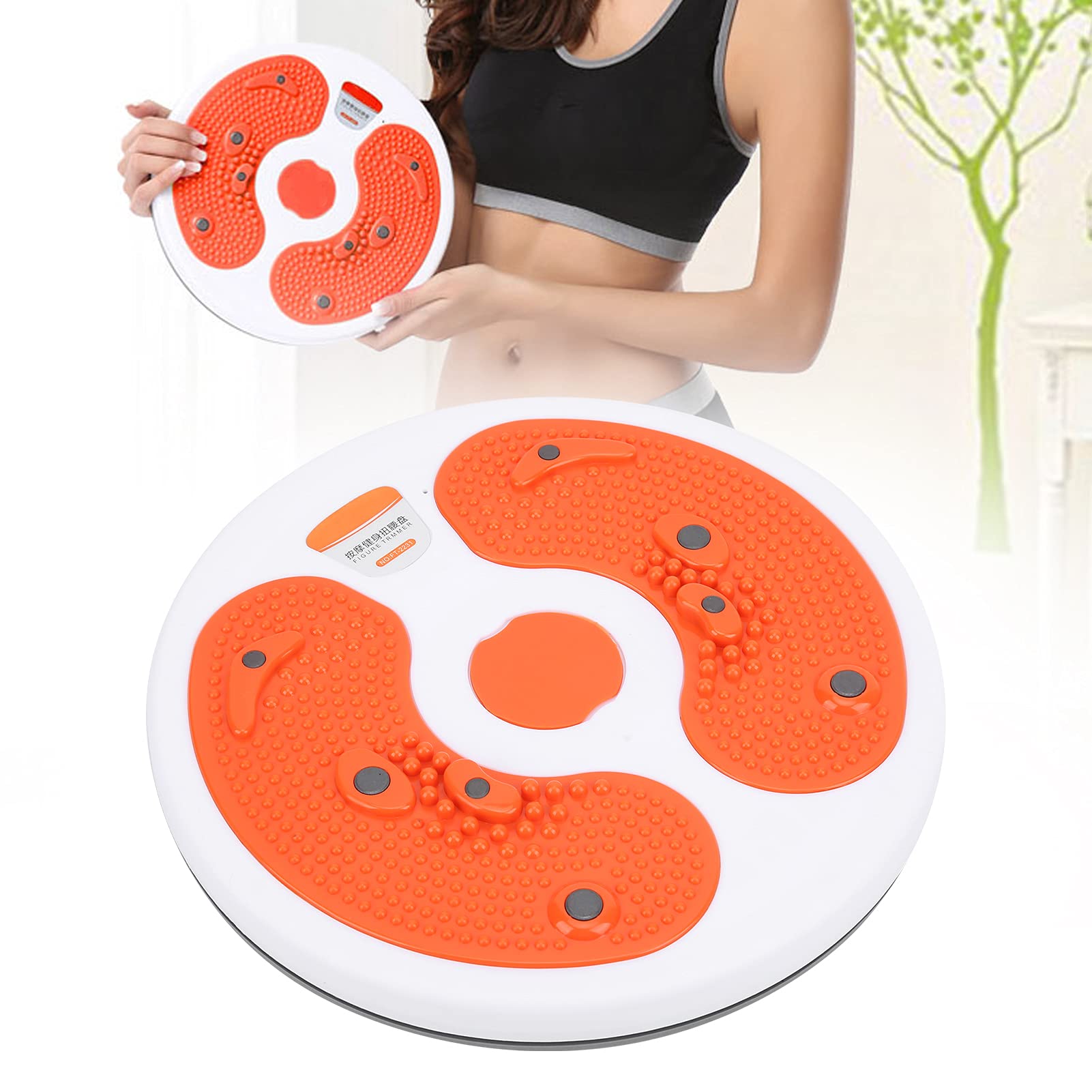 Dispositivo Fitness Twisting Waist Disc con Particelle Magnetiche per Massaggio per un'Efficace Riduzione del Grasso Addominale, Tavola Rotante per Allenamento a Casa Ideale