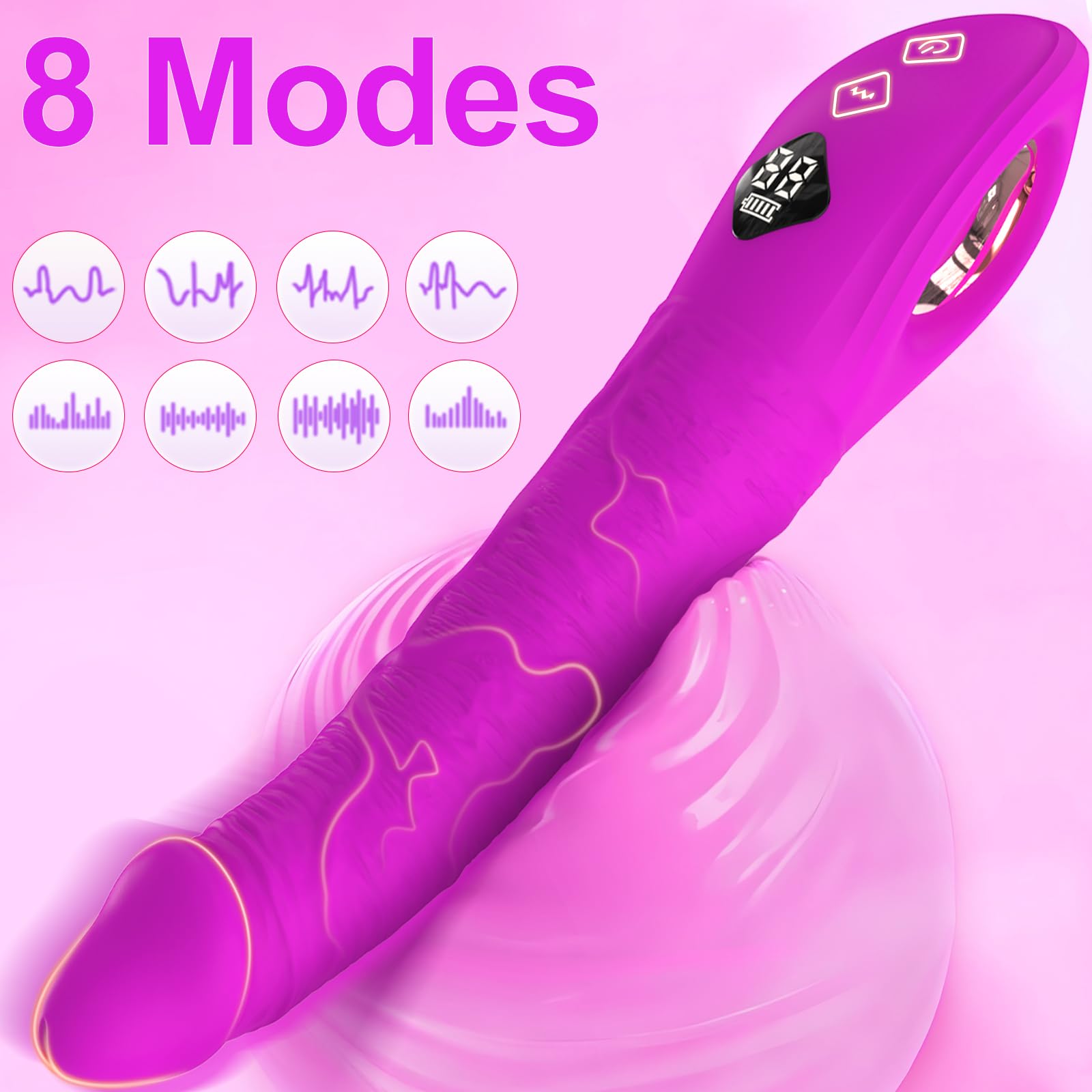 Vibratoreper Donna Professionale Wireless Punto G Squirting Sexytoysys Coppia Ovetto Vibrante Telecomando Sex Toys Vibratore per Uomo Sex Toy Vibratoriper Donne Dildo Realistico 8 Modalità, A26020706