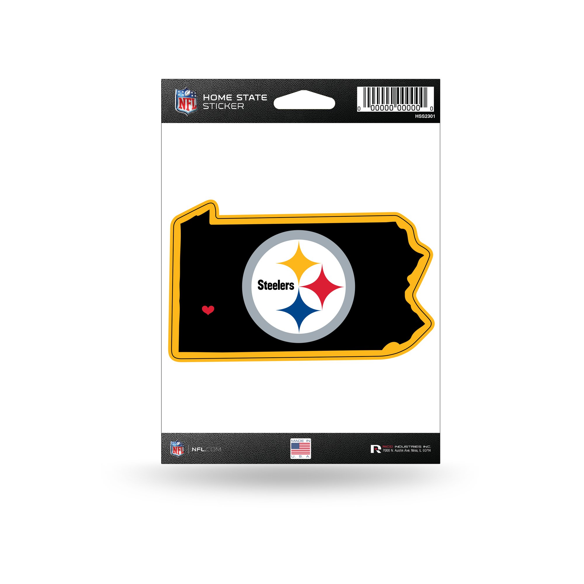 Rico IndustriesNFL Unisex-Adult Home State Sticker