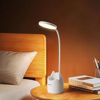 Outlanders Study Table Lamp Rechargeable | 3 Light Modes, Dimmable LED Table Lamp for Study Room | Flexible Neck, Pen & Mo... Price In India