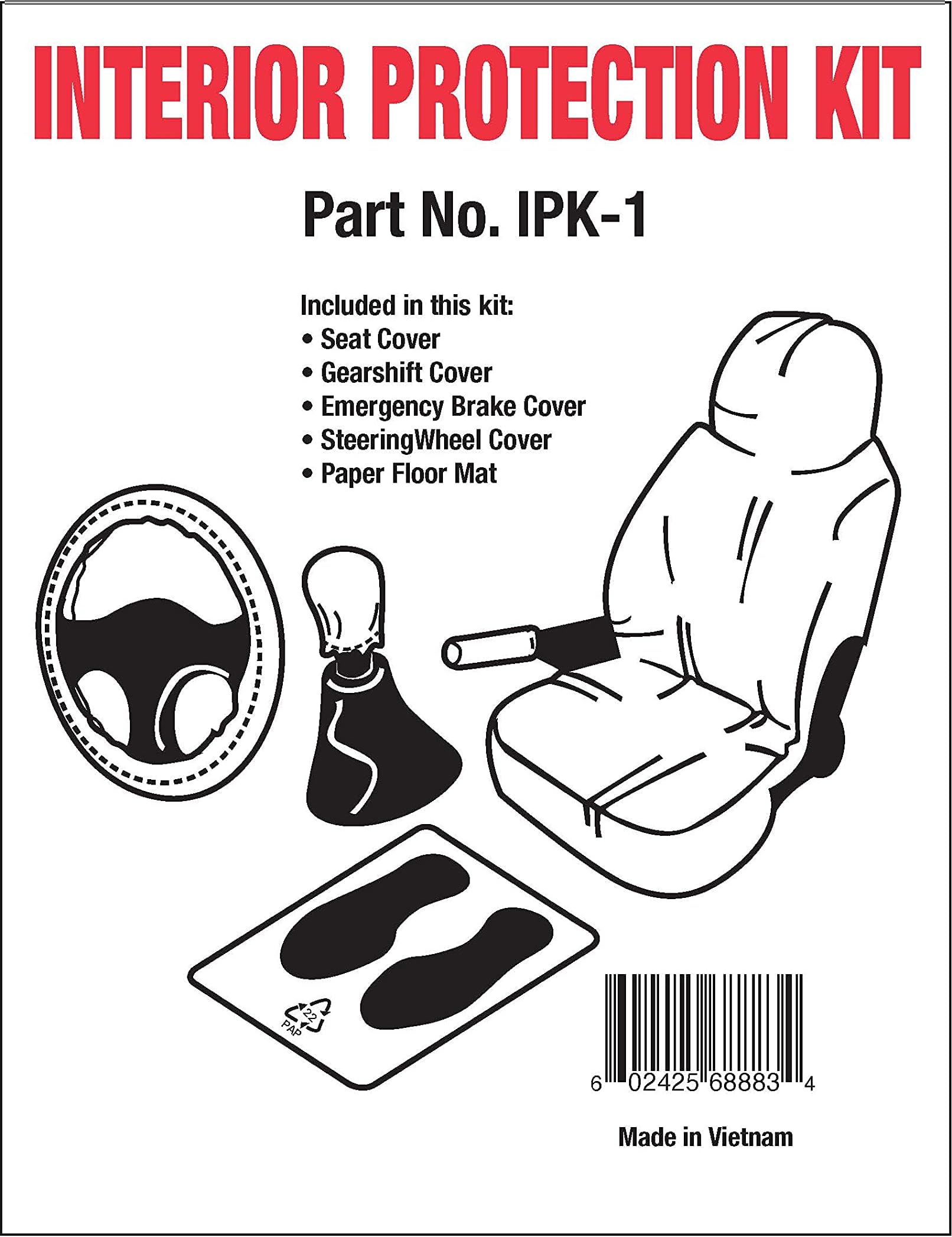 JohnDow IndustriesInterior Protection Kit, IPK-1, Box of 100 Kits