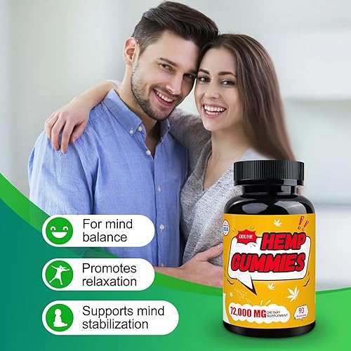 Miniatura 5 de Gomitas de cáñamo  800 mg de extracto de aceite de cáñamo avanzado natural infundido por gomita de cáñamo  Omega 3 extra fuerte, raíz de jengibre