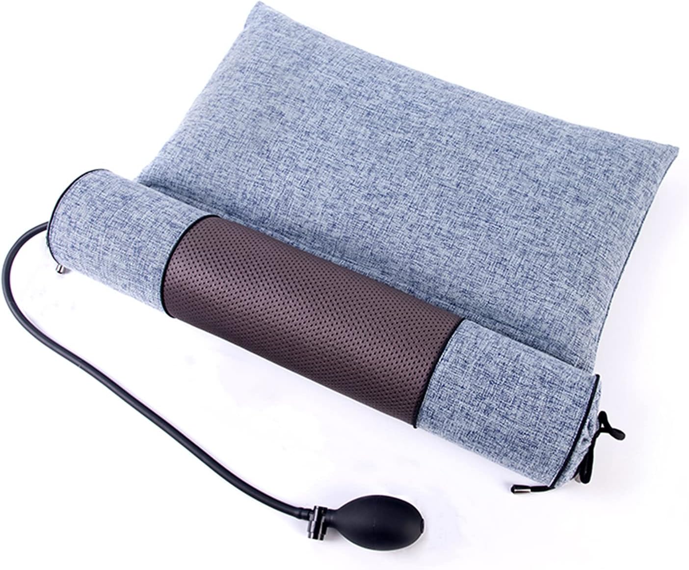 kwbegdv Organic buckwheat Neck Pillow, Inflatable