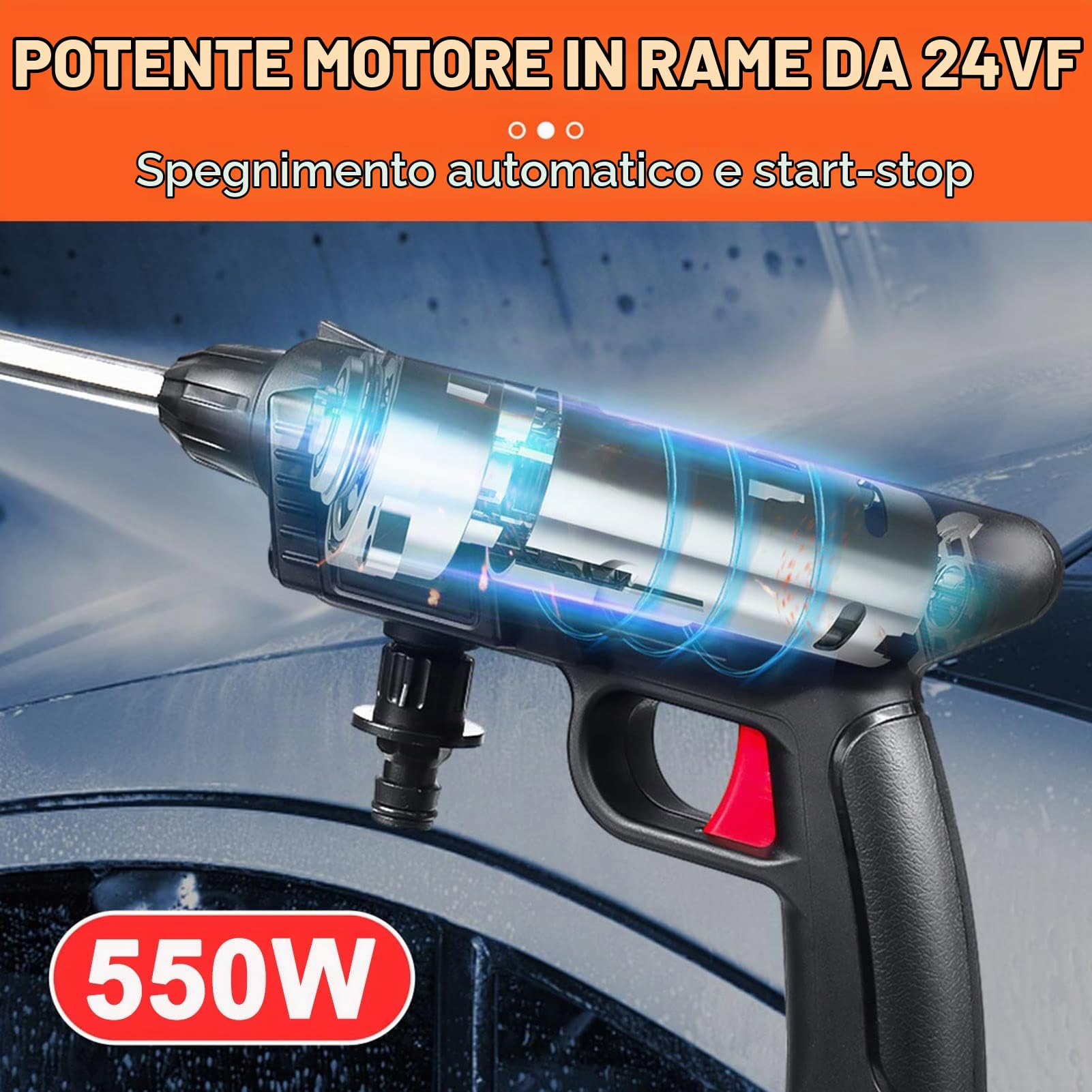 idropulitrice a batteria portatile, Idropulitrice 50PSI Portatile con Batteria e Caricabatterie Idropulitrice Elettrica a Batteria Ricaricabil