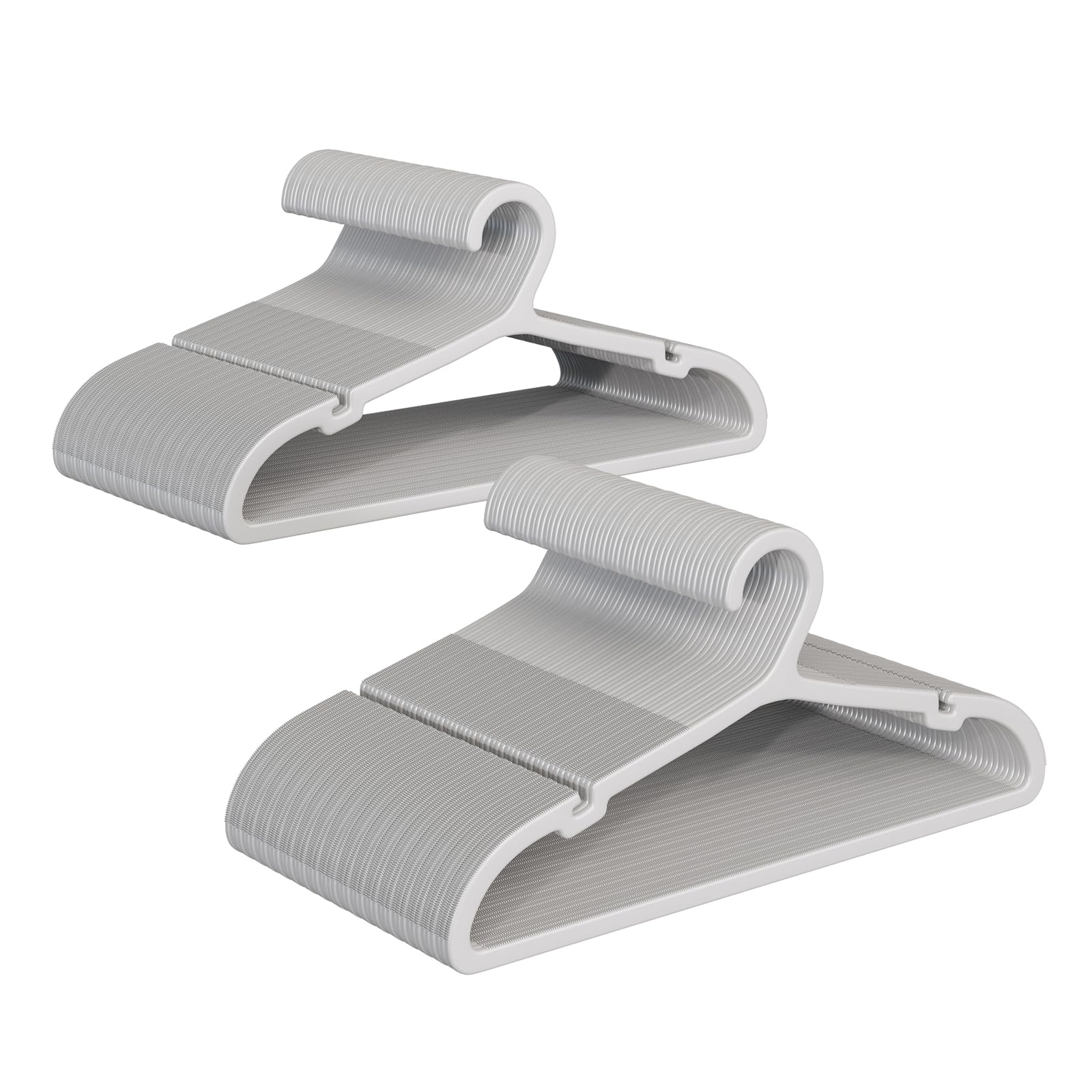 Cintres triangulaires en plastique ABS ABHENG gris par lot de 100 pour ranger vos vêtements