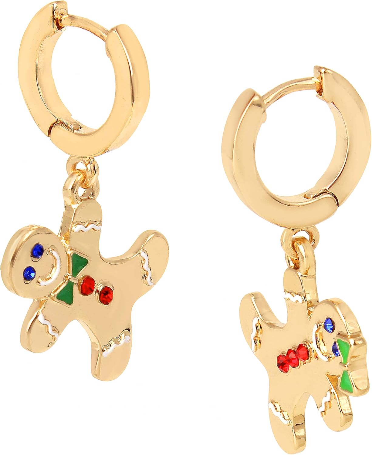 Gingerbread Huggie Earrings