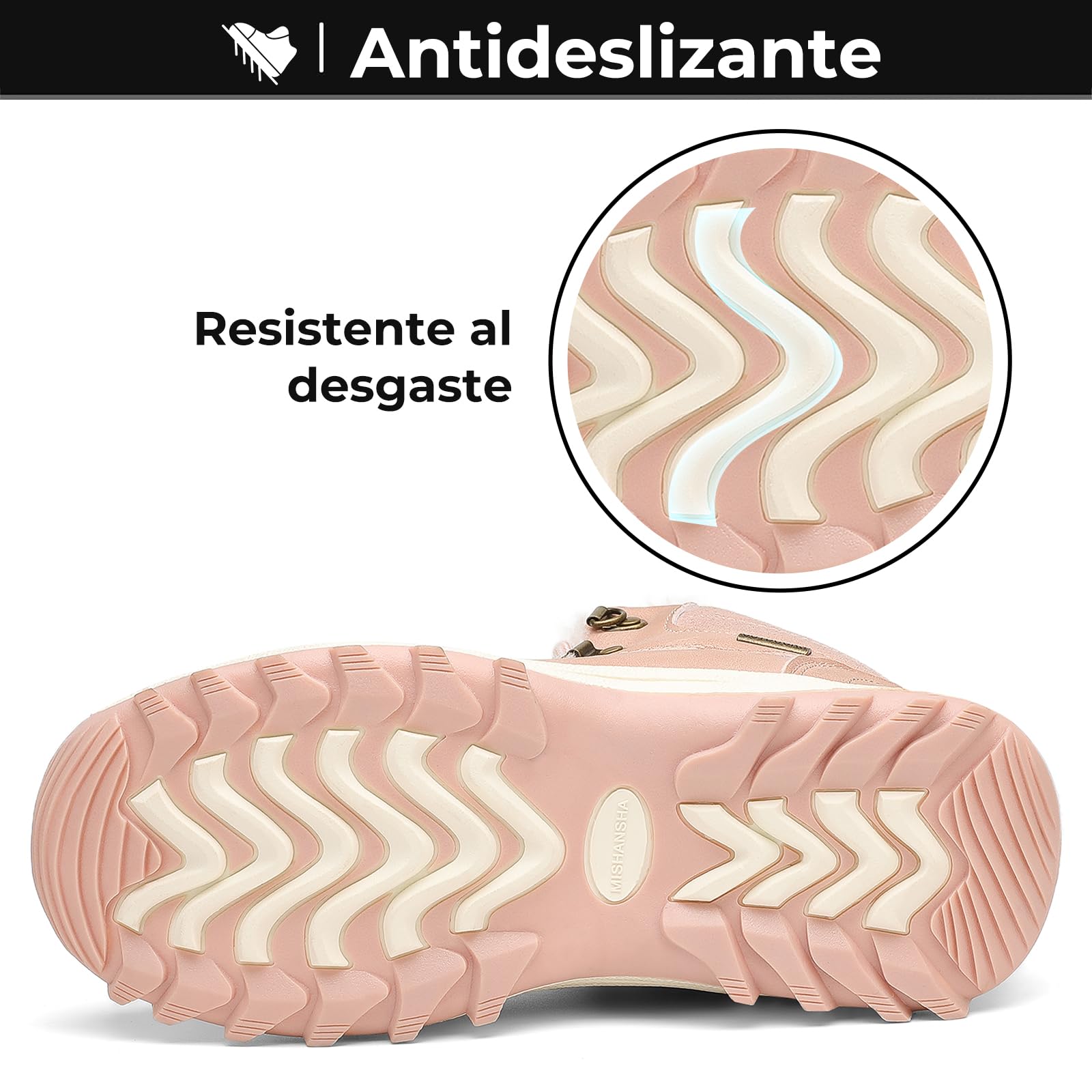 Mishansha Zapatos de Invierno Hombre Botas de Nieve Mujer 36-48