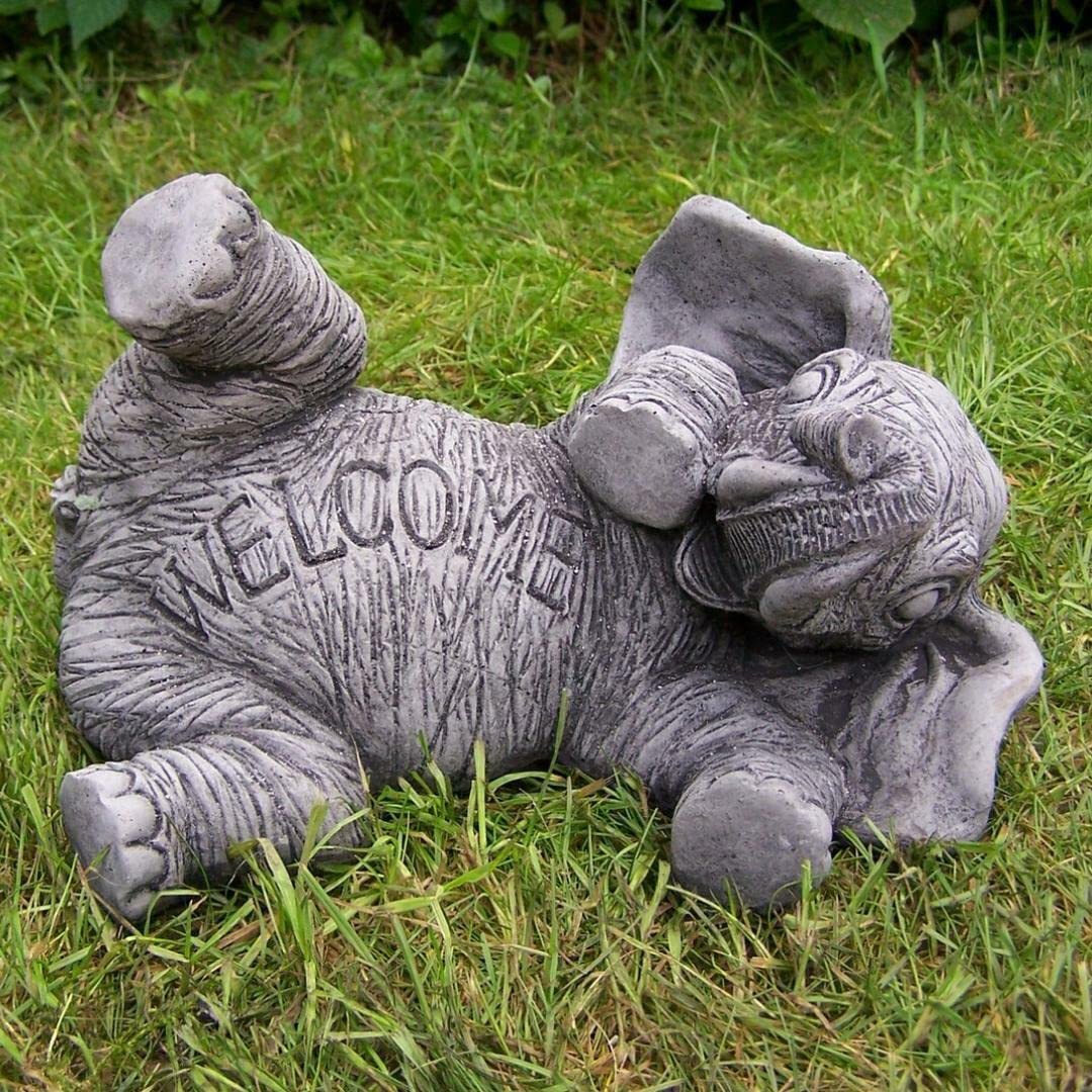 Rackhams Light Amusing Welcome Elephant Garden Statue