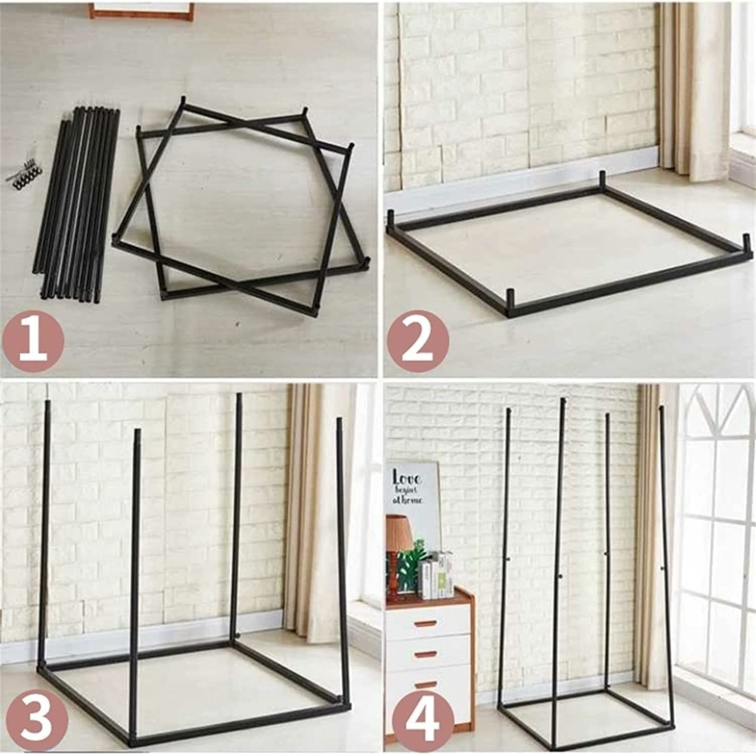 Camerino Portatile Armadietto temporaneo Mobile Ampio camerino Camerino dal Pavimento al soffitto per Commercianti Ideale per Negozi di Abbigliamento ed Eventi