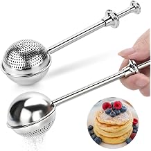 2PCS Flour Duster for Bread Baking, Premium Bake Sifter Ball