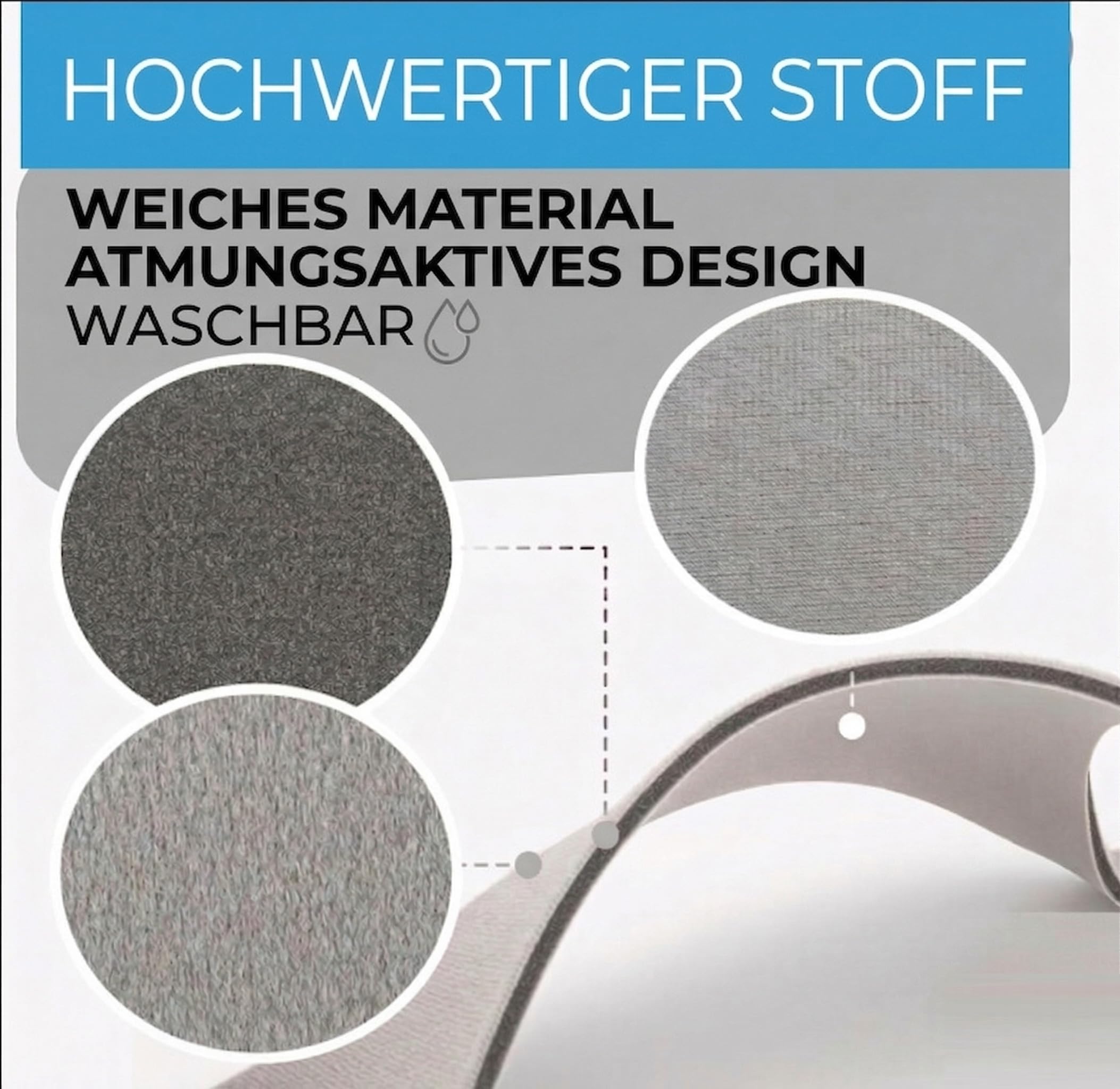 2-Pack 2er Pack CPAP Maske Kopfband Ersatz für Fisher & Paykel Eson & Simplus CPAP Mask – Weiches Neopren Standard Größe Simplus Kopfband für Optimalen Sitz & Komfort