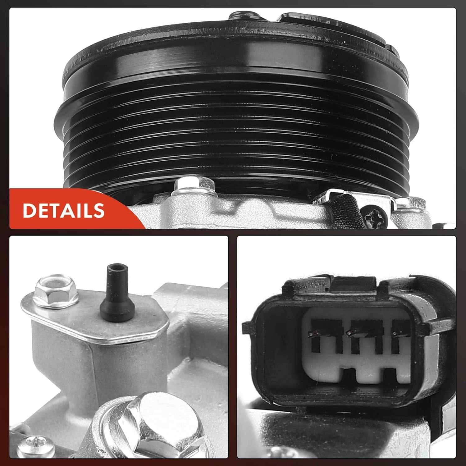 A-Premium Air Conditioner AC Compressor with Clutch Compatible with Honda CR-V 2007-2011, Acura RDX 2007-2012