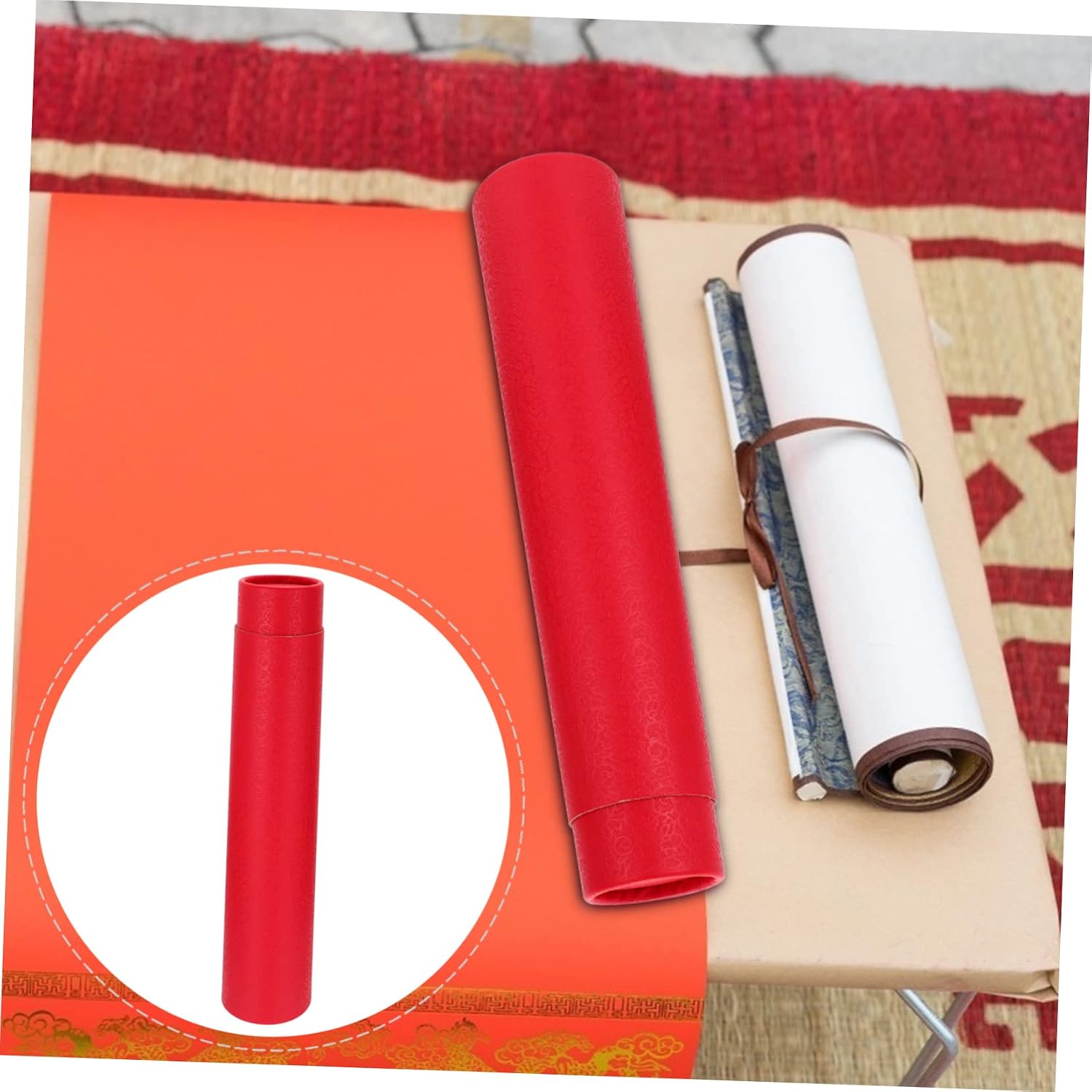 Extendable Telescopic Art Tube Storage Box Blueprints Document Mailer Tube Poster Case Drawings Holder
