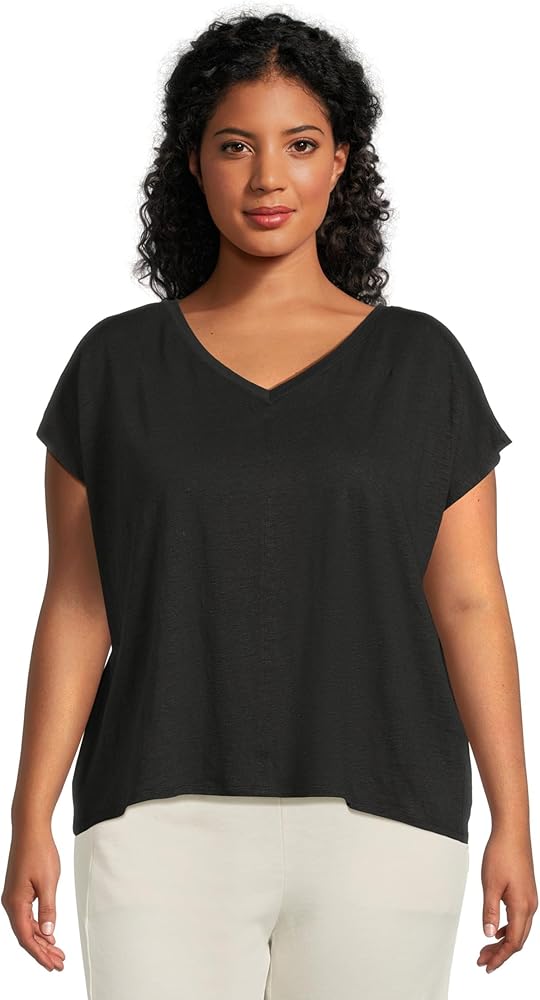 eileen fisher v neck tee