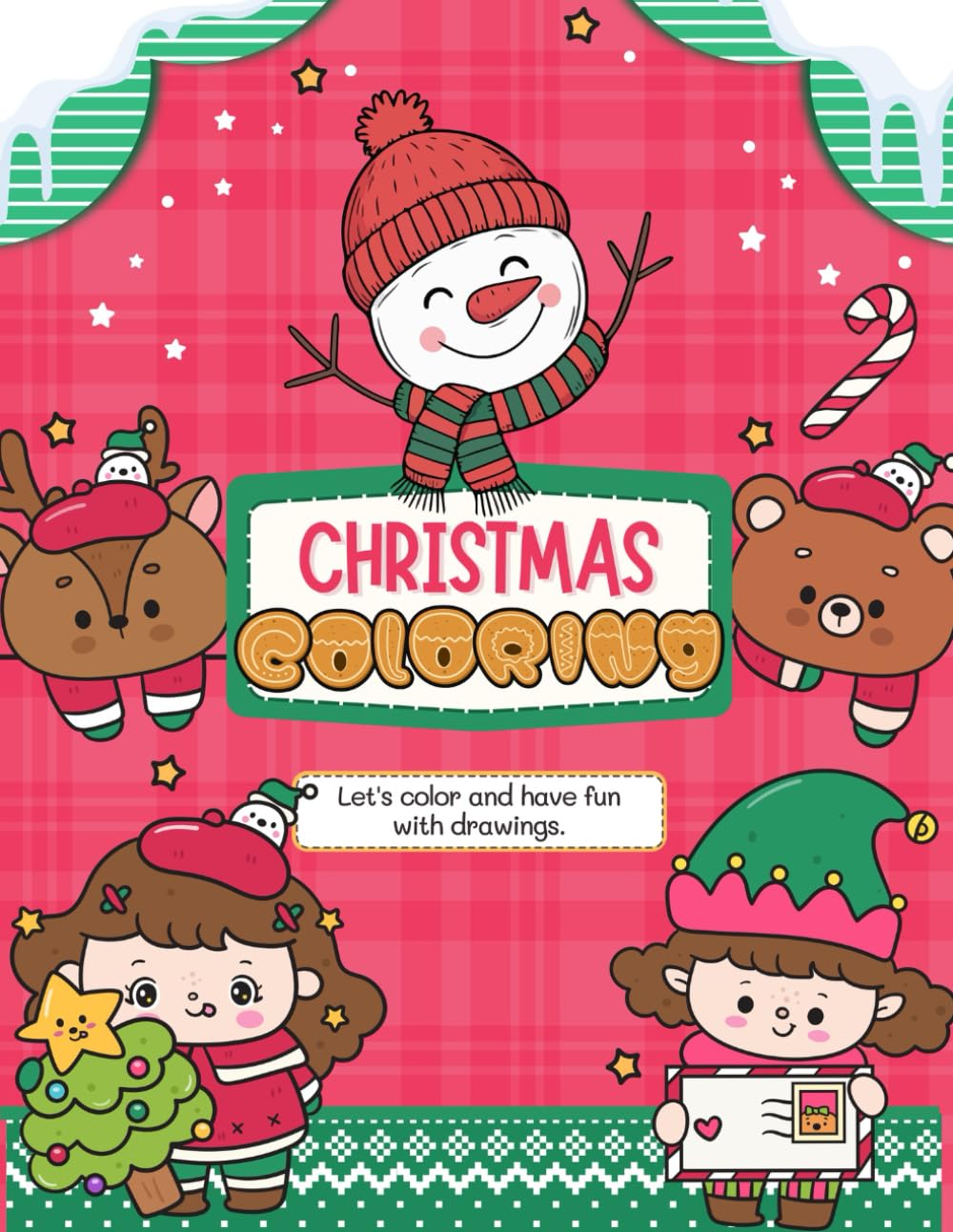 Jolly Christmas Fun: A Holiday Coloring Book for Kids Ages 4–8