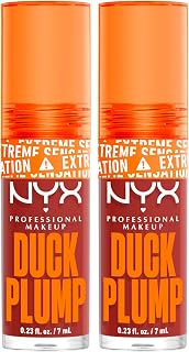 NYX Professional Makeup Duck Plump Gloss Lipgloss Farbton 06 Brick Of Time Aufpolst…