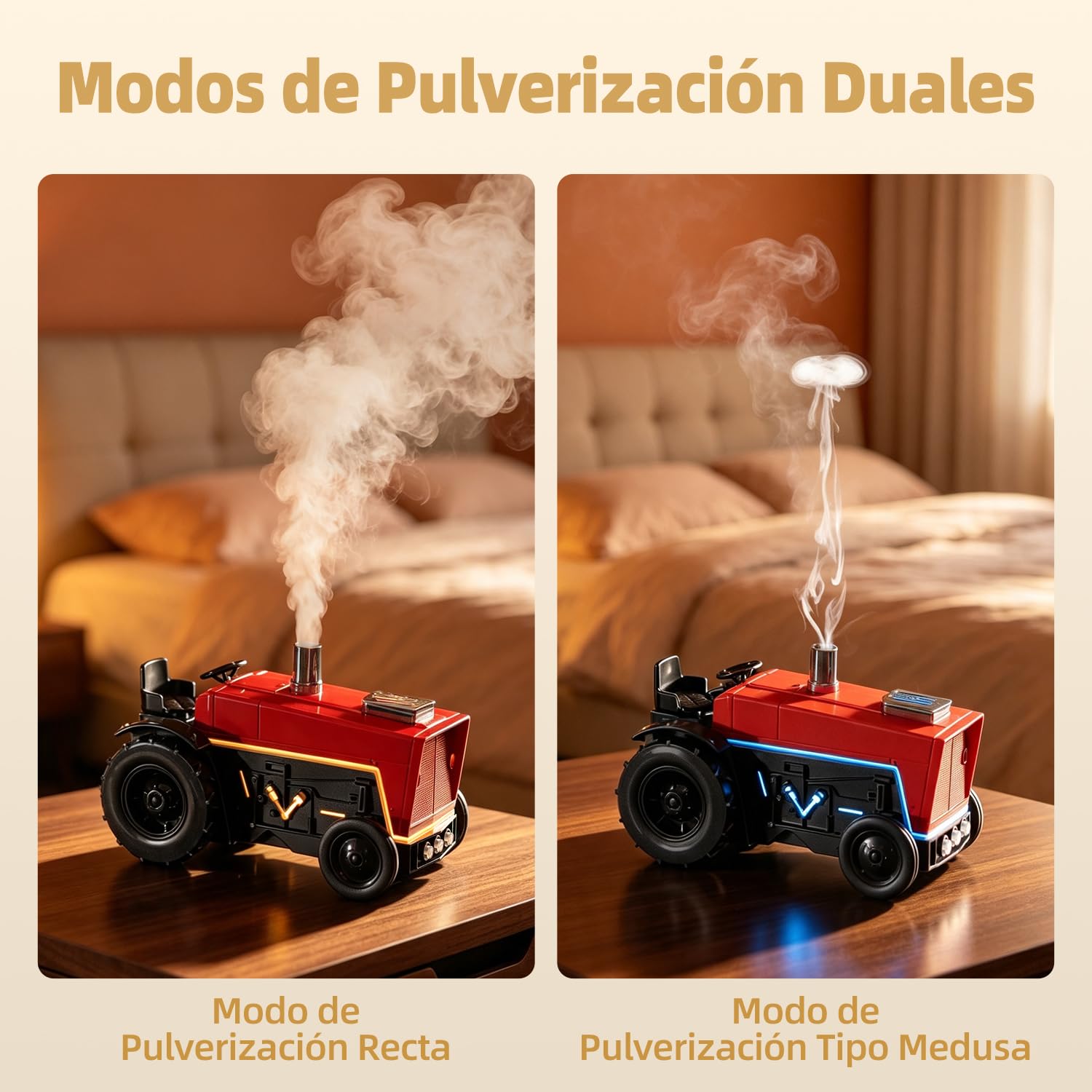 yAyusi Tractor Difusor de Aceites Esenciales, Medusas Aroma Humidificador